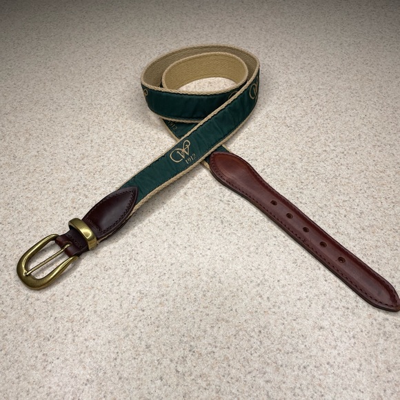 YRI Belts Other - NWOT YRI Designs Green Fabric Golf Belt Size 42